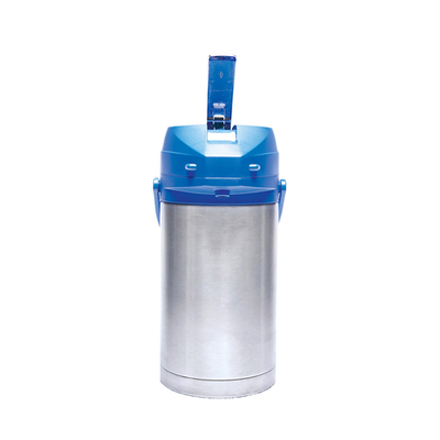 Service Ideas CTAL30BLU 3 L. Stainless Steel Lever Style Blue Lid Airpot