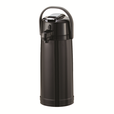 Service Ideas ECAL22PBLK 2.2 L. Plastic Lever Black Lid Eco-Air Airpot