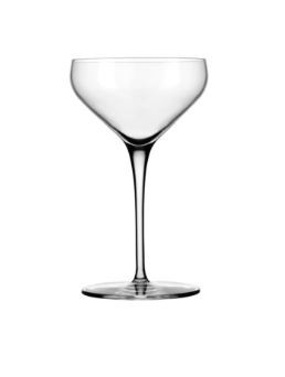 Libbey 9329 8 Oz. Coupe Seam-Free Stem Flat Foot ClearFire Glass Prism Cocktail Glass (12 Each Per Case)