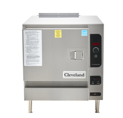 Cleveland 22CGT3.1-NG 21.63" W Stainless Steel Boilerless Countertop Natural Gas SteamChef 3 Convection Steamer - 32,000 BTU