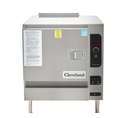 Cleveland 22CGT3.1-NG 21.63" W Stainless Steel Boilerless Countertop Natural Gas SteamChef 3 Convection Steamer - 32,000 BTU