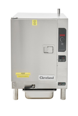Cleveland 22CCT6 21.62&quot; W Stainless Steel Electric Boilerless Countertop SteamChef 6 Convection Steamer - 208-240 Volts