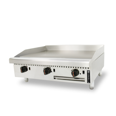 Venancio USA R72CT-72G-LP 72" W Stainless Steel Countertop Liquid Propane Griddle - 150,000 BTU