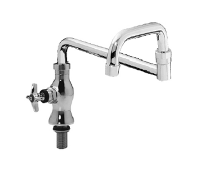 Component Hardware KL33-9022-SE2 22" Stainless Steel Deck Mount Single Encore Faucet
