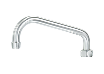 Krowne DX-421 8" Swing Spout Solid Chrome Plated Ultra-Polish Satin Finish Diamond Series