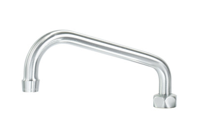 Krowne DX-421 8" Swing Spout Solid Chrome Plated Ultra-Polish Satin Finish Diamond Series