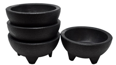 Omcan USA 80980 4 Oz. Polypropylene Molcajete Salsa Bowl