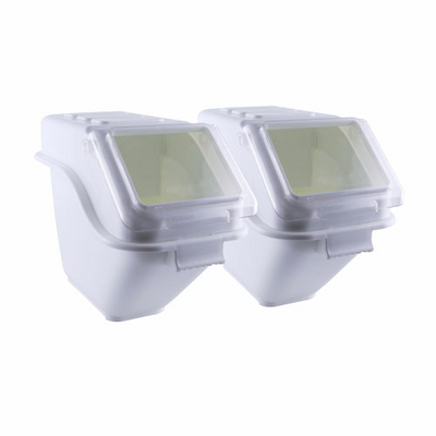 Omcan USA 80988 23.85 L. White Shelf Ingredient Bin