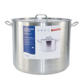 CAC China STKP-83 83 Qt. Stainless Steel Stock Pot with Lid (1 Set)