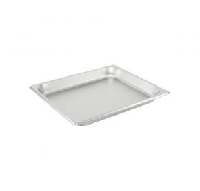 CAC China STPH-S25-1 Half Size 1.25" Deep 25 Ga. Stainless Steel Standard Solid Steam Pan (48 Each Per Case)