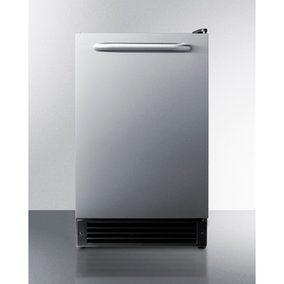 Summit BIM26 12 Lbs. Stainless Steel Drain-Free Design Undercounter Icemaker - 115 Volts