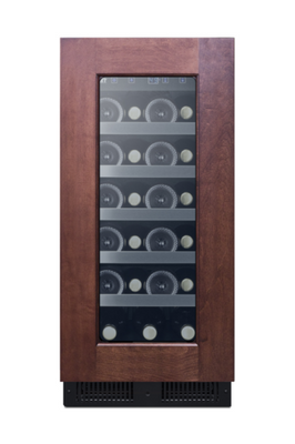 Summit ALWC15PNR 2.2 Cu. Ft. Black Freestanding Undercounter Single Zone Wine Cellar - 115 Volts