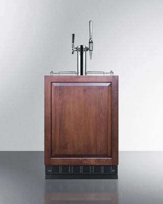 Summit SBC7BRSIFCM2 24" Wide Black Stainless Steel Cold Brew or Nitro Coffee Kegerator - 115 Volts