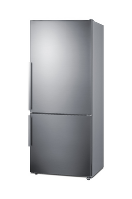 Summit FFBF284SSIM 14 Cu.Ft. Full Size Bottom Freezer Refrigerator - 115 Volts