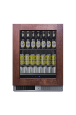 Summit SDHG2443PNR 3.5 Cu. Ft. Black Freestanding Undercounter Beverage Center - 115 Volts