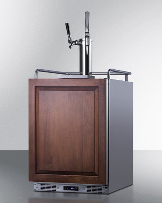 Summit SBC682PNRCMTWIN 24" Wide Stainless Steel Finish Cold Brew or Nitro Coffee Kegerator - 115 Volts