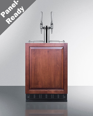 Summit SBC7BRSIFNCF2 24" Wide Black Stainless Steel Nitro Coffee Kegerator - 115 Volts