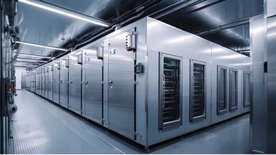 Dade Engineering FO-687.7-SC 92.4&quot; H x 72&quot; W x 96&quot; D Self-Contained Outdoor Walk-In Freezer With Floor - 208/230 Volts