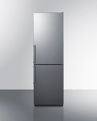Summit FFBF235PL 24"W Stainless Steel Freezer-Refrigerator - 115V, 10.8 Cu. Ft.