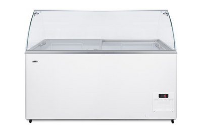Summit NOVA45GDC 14.1 Cu. Ft. White Stainless Steel Free Standing Ice Cream Freezer - 115 Volts