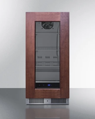 Summit SDHG1533PNR 1.9 Cu. Ft. Black Hinged Door Undercounter Beverage Center - 115 Volts