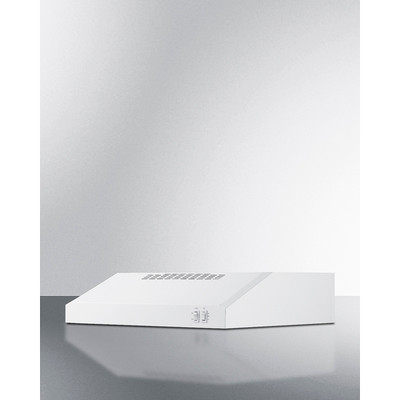 Summit HC20WW 23.63" W White Under Cabinet Range Hood - 115 Volts