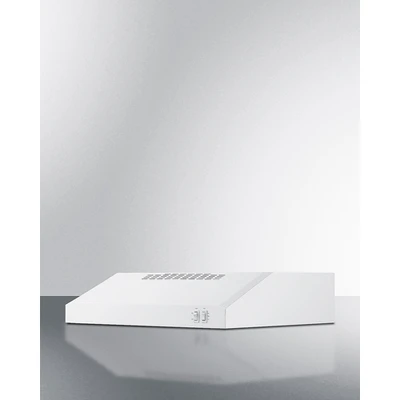 Summit HC20WW 23.63" W White Under Cabinet Range Hood - 115 Volts