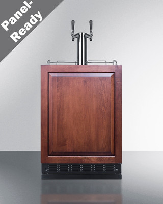 Summit SBC7BRSIFCF2 24" Wide Black Stainless Steel Cold Brew Coffee Kegerator - 115 Volts