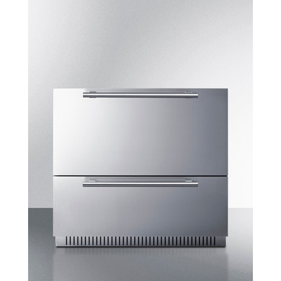 Summit SPR36332D 7.15 Cu. Ft. Stainless Steel Solid Freestanding All Refrigerator - 115 Volts