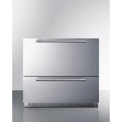 Summit SPR36332D 7.15 Cu. Ft. Stainless Steel Solid Freestanding All Refrigerator - 115 Volts