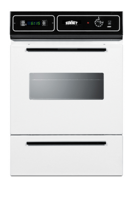 Summit WEM715KW 24" Wide White Finish Electric Residential Wall Oven - 115 Volts