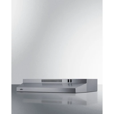Summit H30RSS 29.88" W Stainless Steel Under Cabinet Convertible Range Hood - 115 Volts