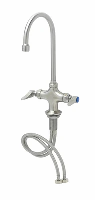 T&S Brass S-0300 Stainless Steel Single Hole Deck Mount EverSteel Faucet