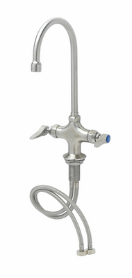 T&amp;S Brass S-0300 Stainless Steel Single Hole Deck Mount EverSteel Faucet