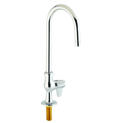 T&amp;S Brass 5F-1SLX05-VF05 Single Hole Deck Mount Gooseneck Spout Equip Faucet