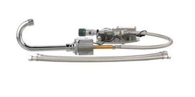 Component Hardware KE19-4000-SC1 3&quot; Chrome Swivel Gooseneck Spout Deck Mount 0.5 GPM Encore Intelli-Flo Electronic Faucet