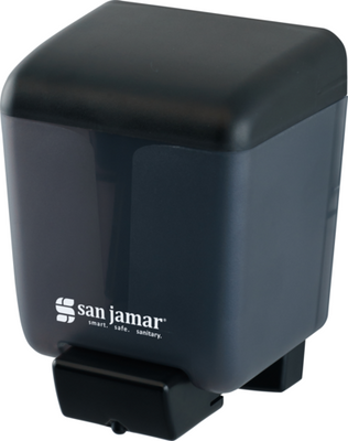 San Jamar SN30TBK 30 Oz. Black Pearl Wall Mounted Classic Manual Soap Dispenser