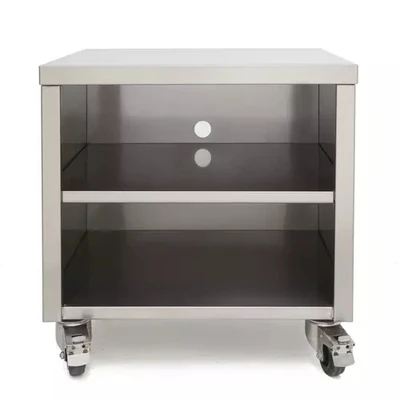 Sammic 1140560 21.6" W x 20" H x 25" D Stainless Steel Open Cabinet Trolley-Stand for SE/SU-400