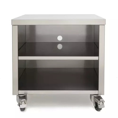 Sammic 1140560 21.6" W x 20" H x 25" D Stainless Steel Open Cabinet Trolley-Stand for SE/SU-400