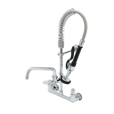 T&amp;S Brass 5MPH-8WLN-08 8" Centers 1.15 GPM Spray Valve Wall Mount Pre-Rinse Unit