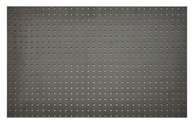 Cambro EWSFP1824110 Black 18&quot; x 24&quot; Black Camshelving Elevation Series Wall Shelving Wall Mount Peg Board