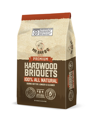 Chef Master 05071Z 12 Lbs. Mr. Bar-B-Q Hardwood Briquettes