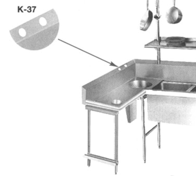 Advance Tabco K-37 Anti-Siphon Vacuum Breaker Holes