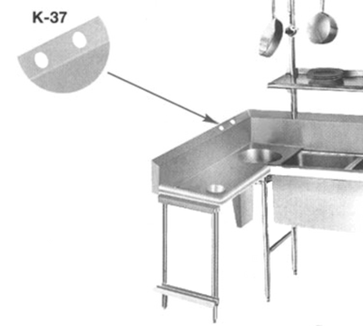 Advance Tabco K-37 Anti-Siphon Vacuum Breaker Holes