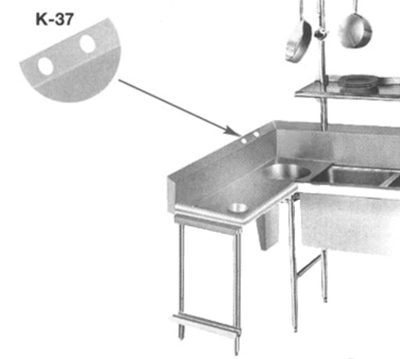 Advance Tabco K-37 Anti-Siphon Vacuum Breaker Holes