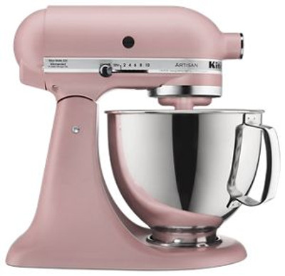 KitchenAid KSM150PSDR 5 Qt. Matte Dried Rose AC Artisan Series Tilt-Head Stand Mixer - 120 Volts