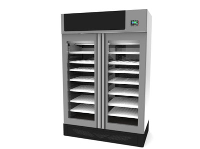 Omcan USA 45519 440 Lbs. Stainless Steel Reach-In Affinacheese Cheese Drying Cabinet - 220 Volts