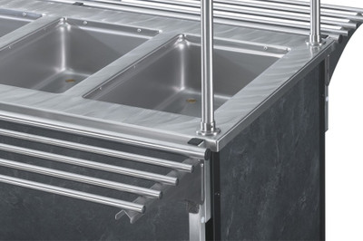 Vollrath 9882004 60" W x 12" D 4 Rail Stainless Steel Tubular Tray Slide