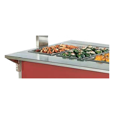 Vollrath 3751250-2-O 46" W x 7" D Overall ADA 4-Series Signature Server with Stainless Steel Countertops Width Operator Side- Plate Rest