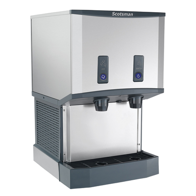 Scotsman HID525WBX-1 Meridian 500 Lbs. Stainless Steel Water-Cooled Nugget Ice and Water Dispenser - 115 Volts